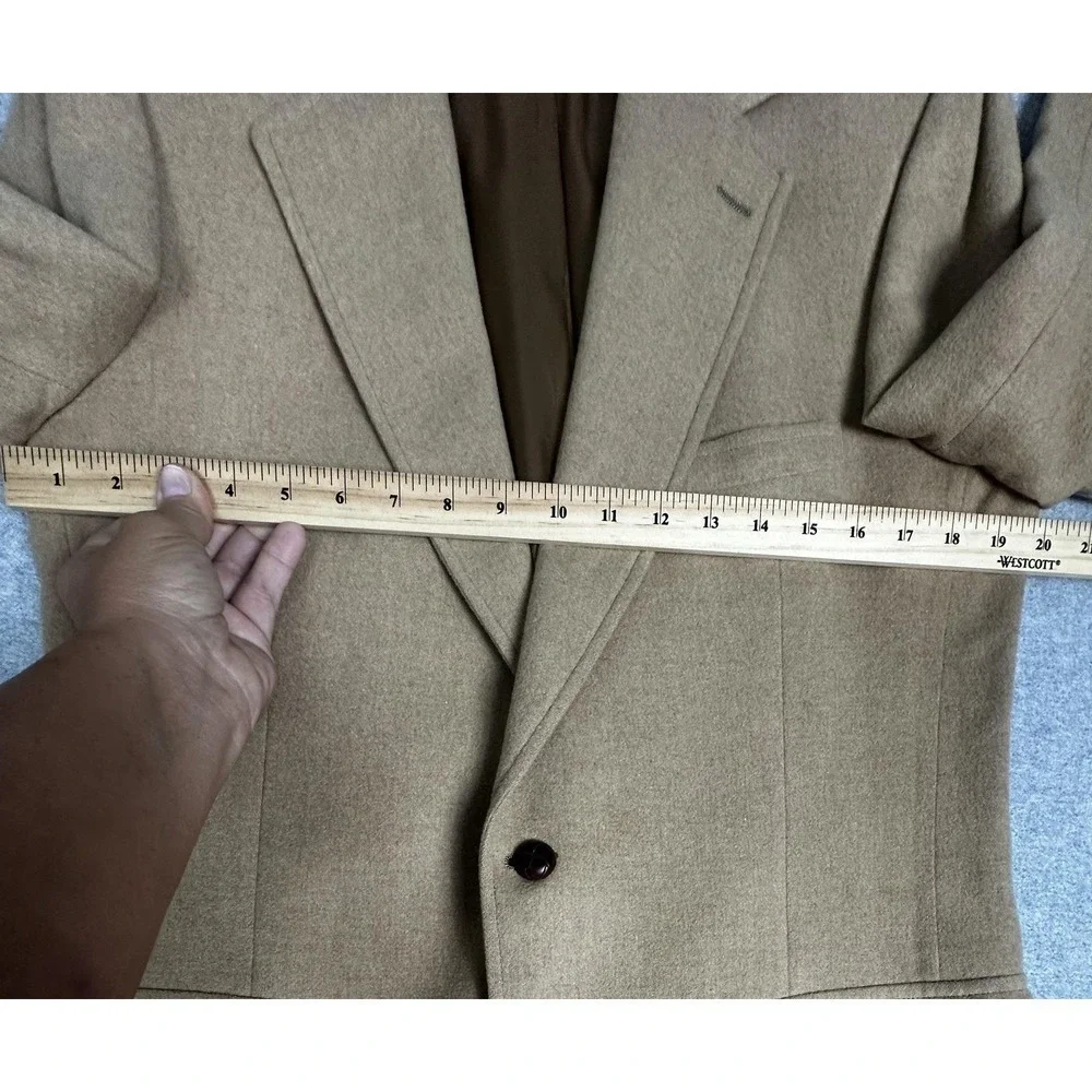 VTG‎ 80s Barrister Collection Blazer Mens 40 Camel Tan 100% Camelhair Sport Coat
